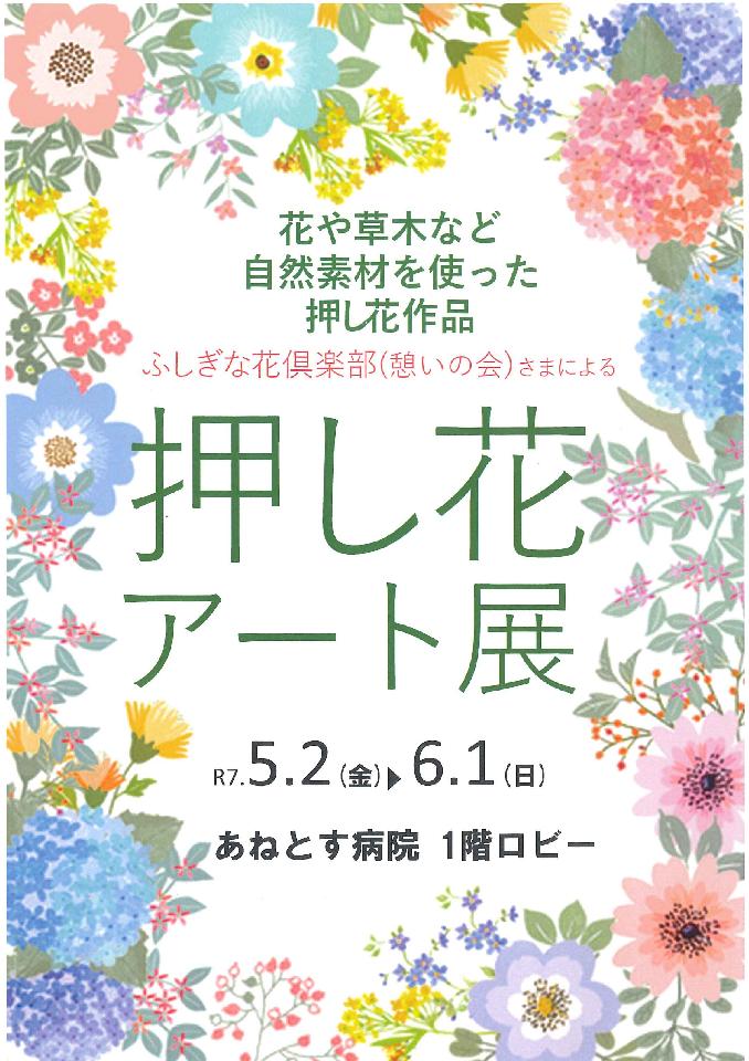病院ロビーの壁面ギャラリー展示が新しくなりました。